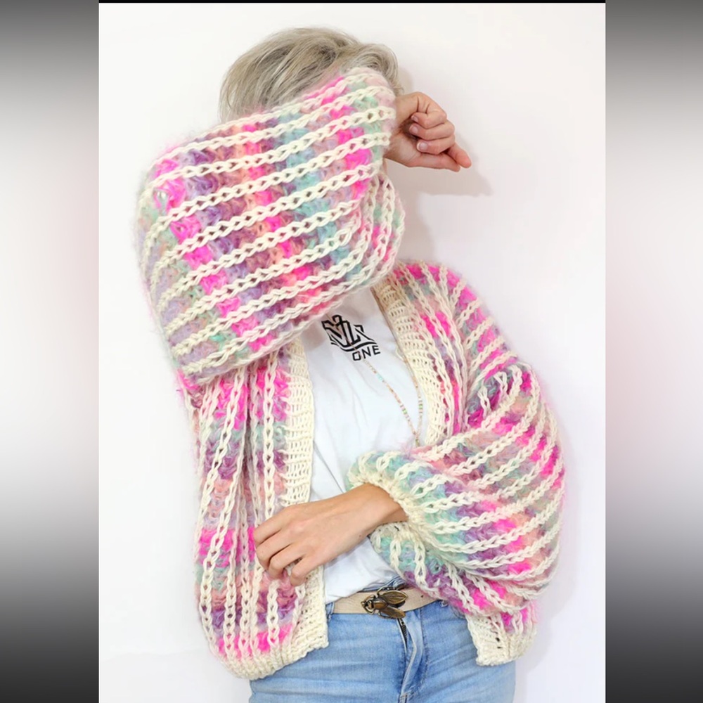 Unicorn Colored Knit Women's Sweater